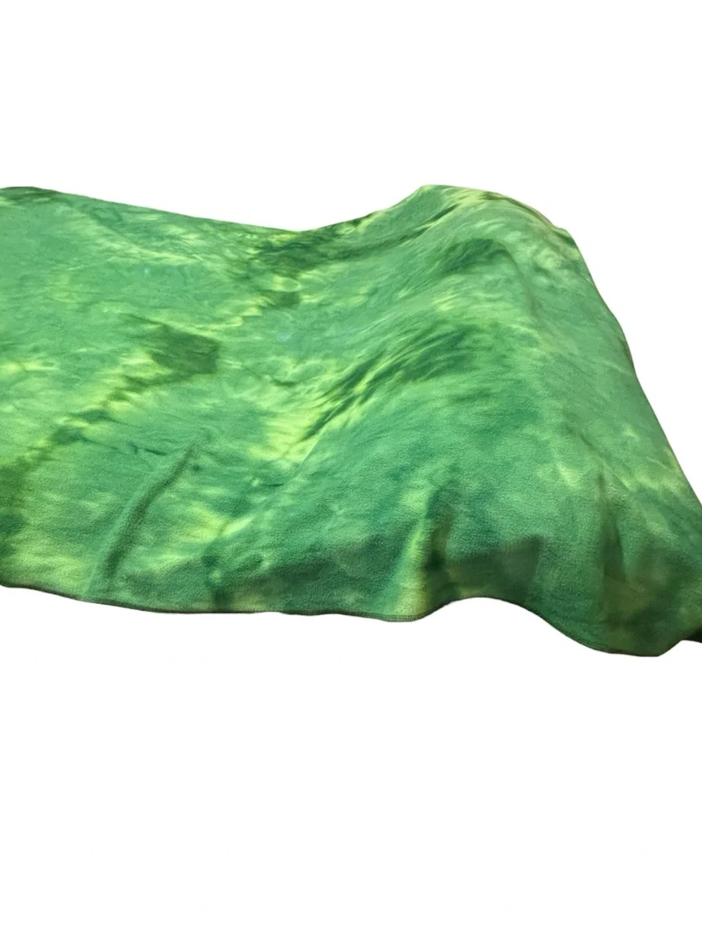 Kappa Delta Sorority Fleece Throw Blanket Queen Full Green Tie Dye Embroidered